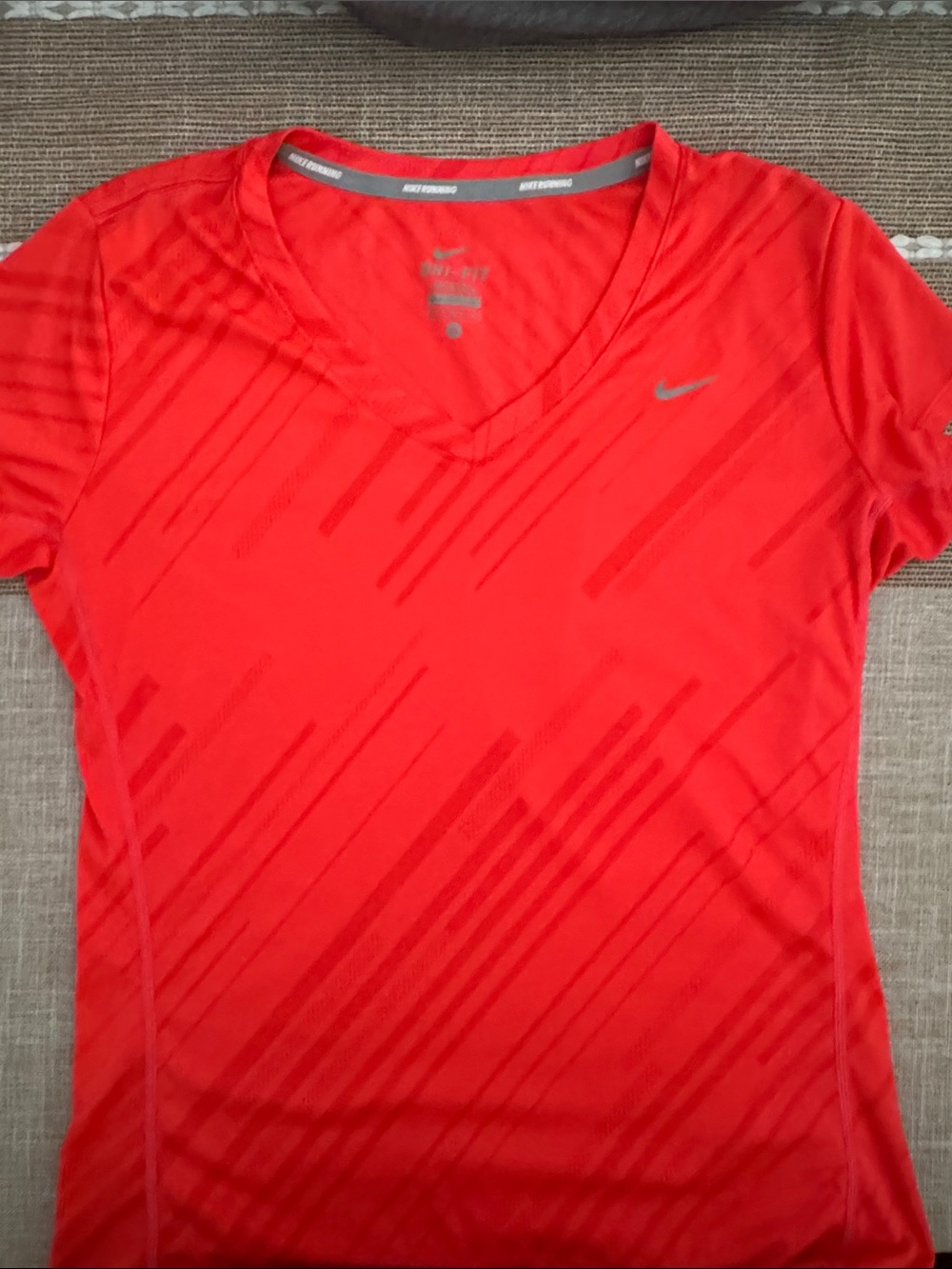 Nike Women’s Bright orange V-Neck Dri-FIT Performance Tee